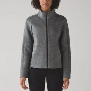 Women's Lululemon Athletics Heathered Speckled Black Going Places Jacket, 4